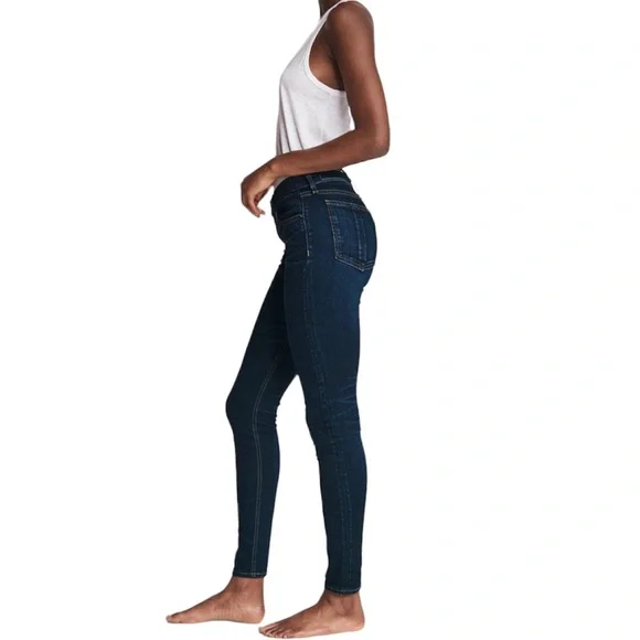 Rag&Bone Mid Rise Skinny Dark Wash Heritage Jeans Size 25 - Picture 3 of 14
